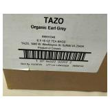 6x 16ct Tea Bags Tazo Organic Earl Grey