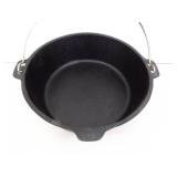 Vintage Cast Iron 12" Lidded and Footed Campfire Dutch Oven