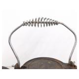 Vintage Cast Iron Lidded Wood Stove/Campfire Tea Kettle (Needs a Lye Bath)