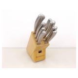 Lot of 19 WÜSTHOF Knives (3 sets), 3 WÜSTHOF Sharpeners and 2 WÜSTHOF Wood Block Holders