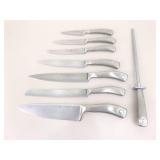 Lot of 19 WÜSTHOF Knives (3 sets), 3 WÜSTHOF Sharpeners and 2 WÜSTHOF Wood Block Holders