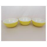 Lot of 6 Various Sized Pyrex Mixing Bowls