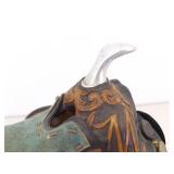 2 Collectible Miniature Leather Saddles (**Display Stand NOT included**)