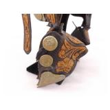 2 Collectible Miniature Leather Saddles (**Display Stand NOT included**)