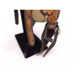 2 Collectible Miniature Leather Saddles (**Display Stand NOT included**)