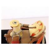 2 Collectible Miniature Leather Saddles (**Display Stand NOT included**)