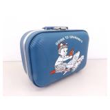 Vintage Boy and Girl Grandma and Grandpas House Suitcases