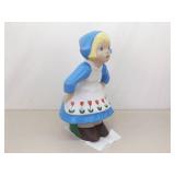 2 SOLID Concrete 21" Holland/Denmark Boy and Girl Garden Statues