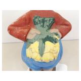 2 SOLID Concrete 21" Holland/Denmark Boy and Girl Garden Statues