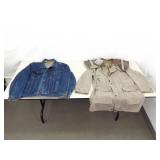 Size 46 Levis Jean Jacket and Large Outback Heavy Hunting Coat