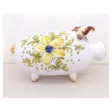 2 LARGE Porcelain Piggy Banks