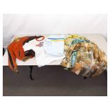 Lot of Vintage Mens Hawaiian Shirts, Gas Station Attendant Coat, etc.