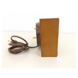 WORKING Mid Century Seth Thomas Wood Alarm Clock