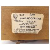 WORKING Mid Century Seth Thomas Wood Alarm Clock