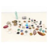 Lot of Semi Precious etc. Stone Pendants, Fossils, etc.