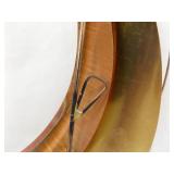 Vintage Mid Century Brass and Copper Sailboat Hanging Wall Art