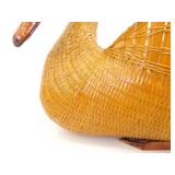 13" Vintage Hand Woven Goose Basket