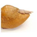 13" Vintage Hand Woven Goose Basket