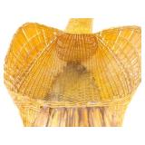 13" Vintage Hand Woven Goose Basket