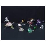 Lot of Vintage Glass Hummingbird etc. Figurines