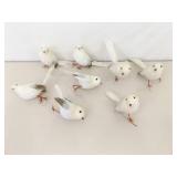 Lot of Vintage Feathered Bird Ornaments