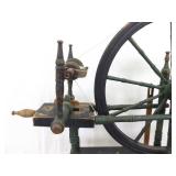 Antique Wood Spinning Wheel