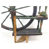 Antique Wood Spinning Wheel