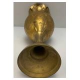 24" Tall Ornate Brass Vase