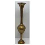 36" Tall Ornate Brass Vase