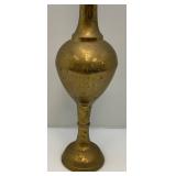 36" Tall Ornate Brass Vase