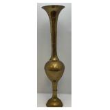 36" Tall Ornate Brass Vase