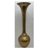 36" Tall Ornate Brass Vase