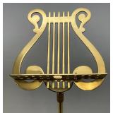 38" Ornate BRASS Adjustable Music Stand