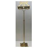 38" Ornate BRASS Adjustable Music Stand