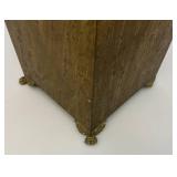20 1/2" Brass Lion Adorned Umbrella Stand