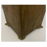 20 1/2" Brass Lion Adorned Umbrella Stand