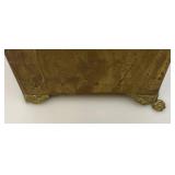 20 1/2" Brass Lion Adorned Umbrella Stand