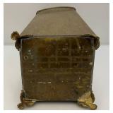 20 1/2" Brass Lion Adorned Umbrella Stand