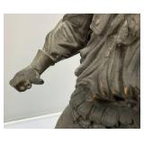Antique 20" Bronze Jenning Brothers Copper Bronze Musketeer Statue (Missing Sword)