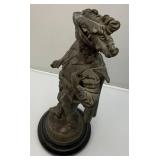 Antique 20" Bronze Jenning Brothers Copper Bronze Musketeer Statue (Missing Sword)