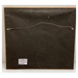 Framed Behind Glass M Jorge Signed African (Water Buffalo) Dyed Printed Textile 21" x 23 1/2"