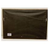 Framed Behind Glass M Jorge Signed African (Antelopes) Printed Textile 22 1/2" x 33 1/2"