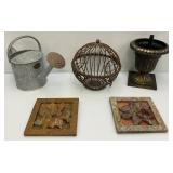 Vintage Galvanized Watering Can, Garden Décor And More