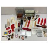 Misc. Vintage Grooming Items Including Shavers, Combs And More