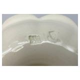 Vintage White Art Pottery Jelly Mold 5" x 6 1/4"