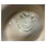 1920-1935 Villeroy & Boch In Mettlach Collectible Pedestal Bowl, Compote, Planter Marked 300 4 1/4" x 6 3/4"
