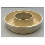 Antique Stamped G.M.T. Germany Ceramic Jelly Baking Mold 2" x 7 3/4"