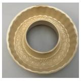 Antique Stamped G.M.T. Germany Ceramic Jelly Baking Mold 2" x 7 3/4"