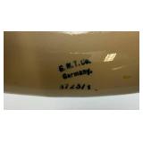 Antique Stamped G.M.T. Germany Ceramic Jelly Baking Mold 2" x 7 3/4"