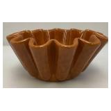 Vintage French SIF Brand Heavy Brown Ceramic Jelly Mold/Serving Dish 3 1/2" x 8"